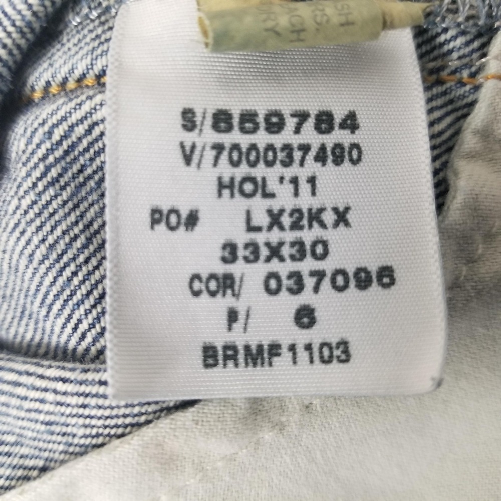 Banana Republic Relaxed Jeans Mens 33x30 Blue Medium Wash Straight Denim Pants - Picture 14 of 15